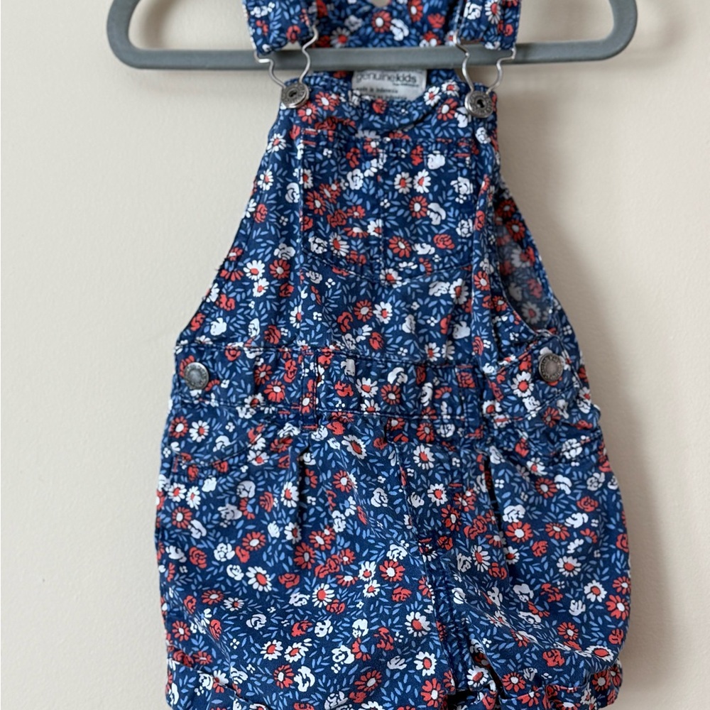 Charming Floral Diaper Cover in Blue